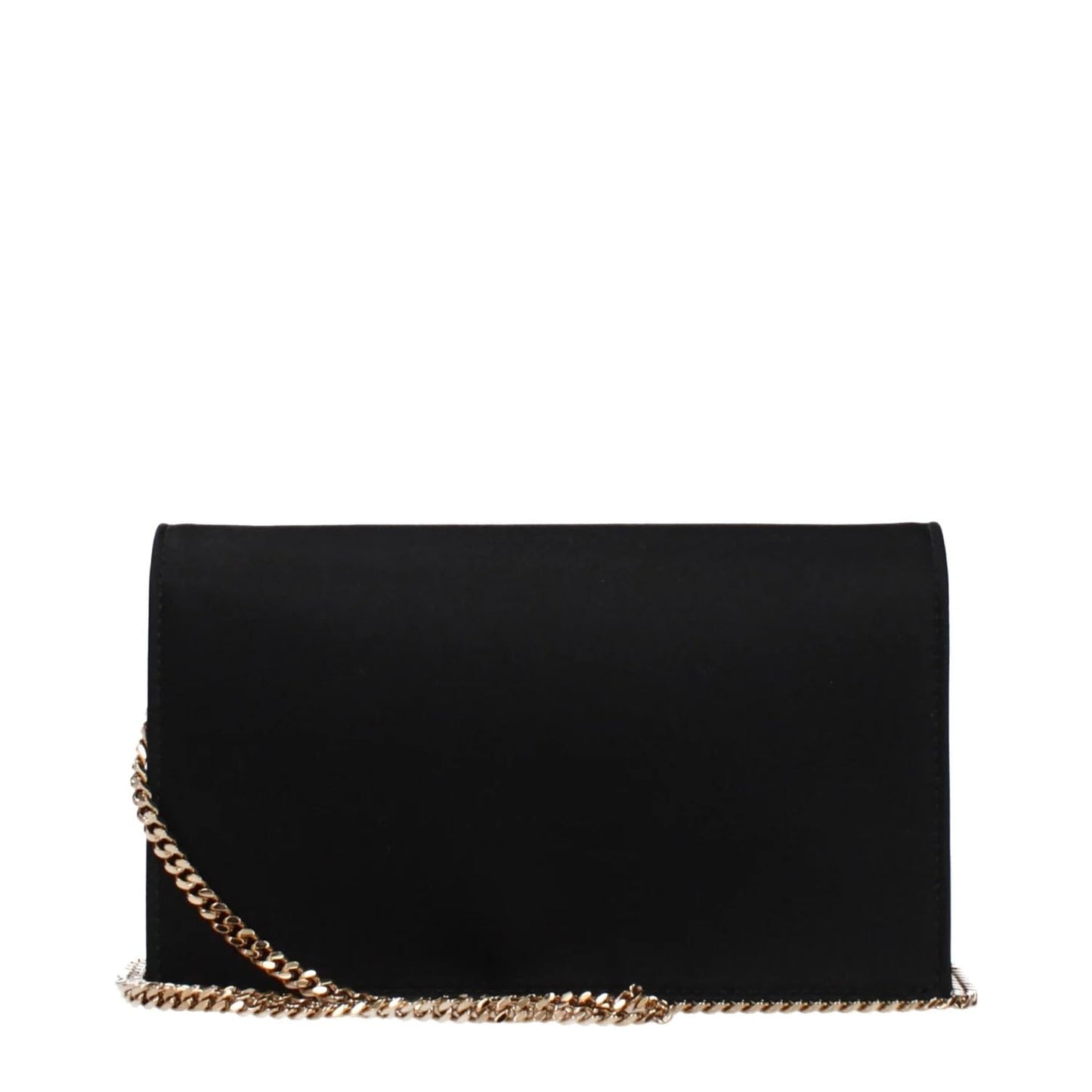Satin Evening Clutch Bag With Flap Closure