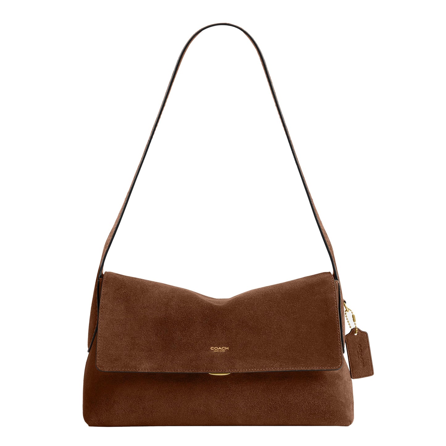 Natural Grain Leather Shoulder Bag