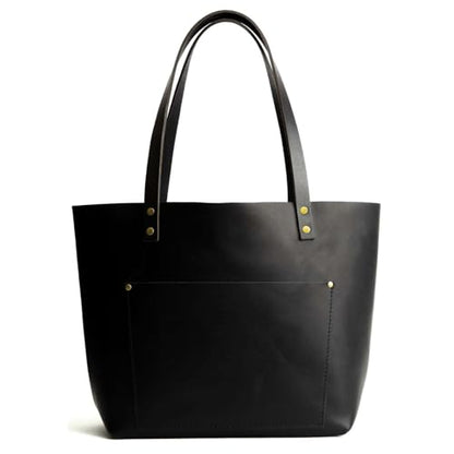 Classic Leather Medium Tote Bag