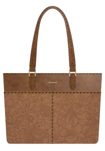 Vintage Leather Work Laptop Tote Bag