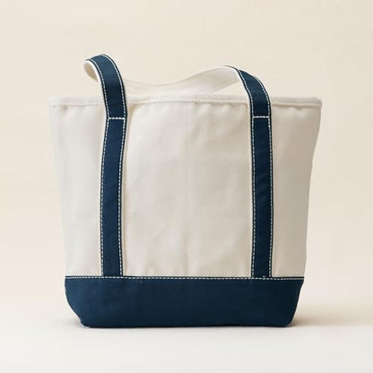 Open Top Canvas Tote Bag