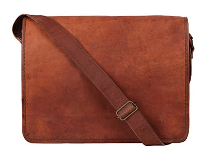 Vintage Full Grain Leather Messenger Bag