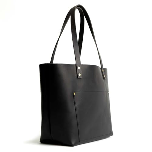 Classic Leather Medium Tote Bag