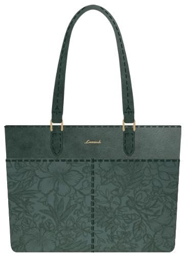 Vintage Leather Work Laptop Tote Bag