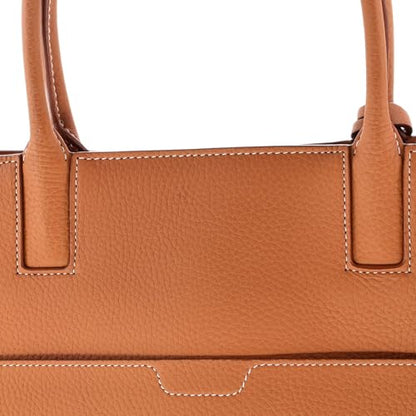 Medium Leather Structured Tote Bag