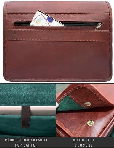 Vintage Full Grain Leather Messenger Bag
