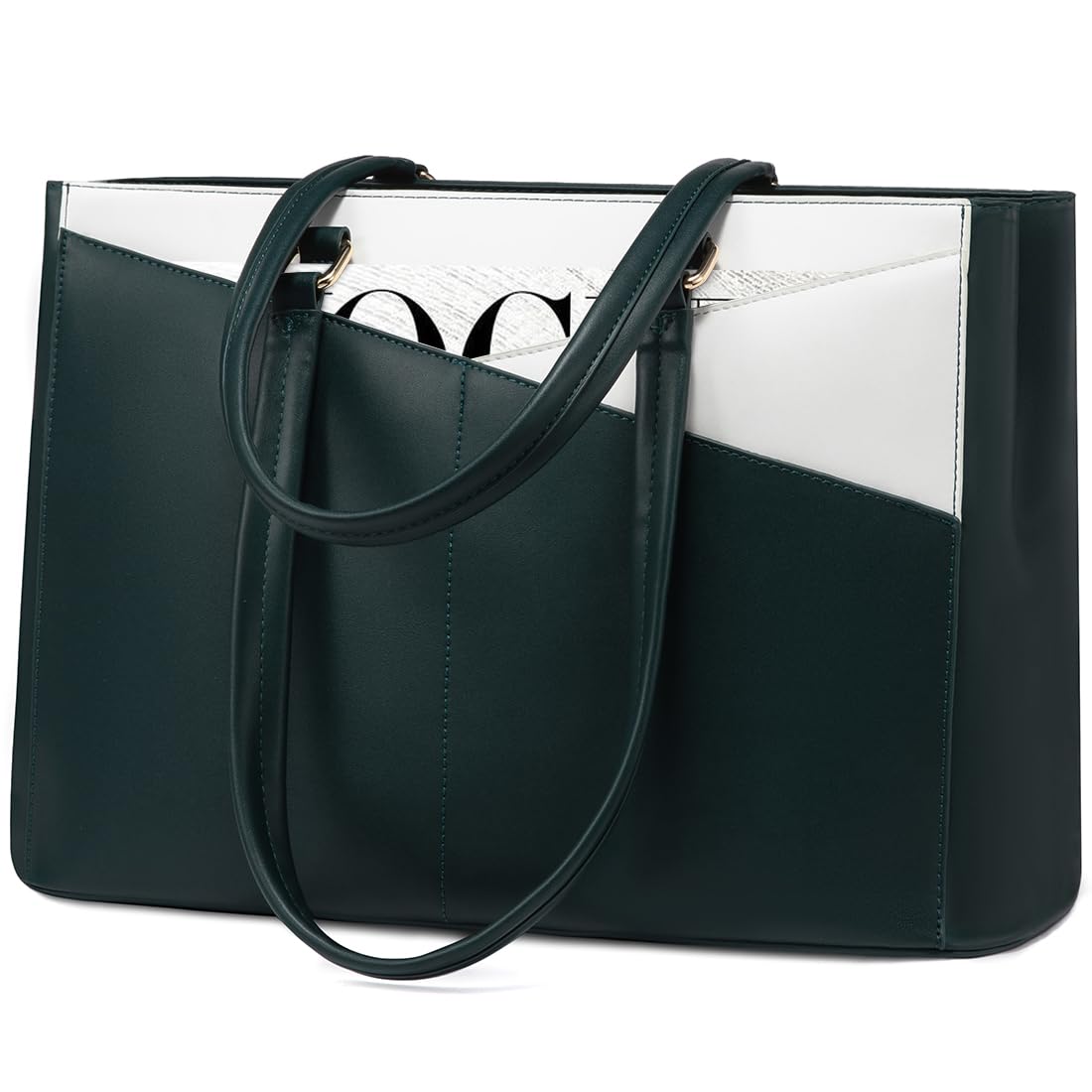 Waterproof Leather Laptop Tote Bag