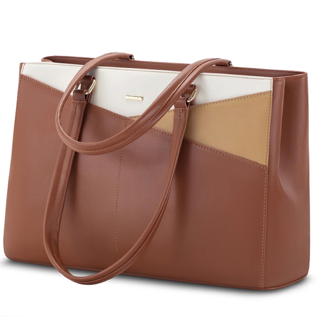 Waterproof Leather Laptop Tote Bag