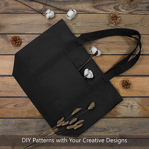 Canvas Tote Bag With External Pocket