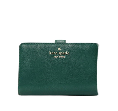 Pebbled Leather Compact Bifold Wallet