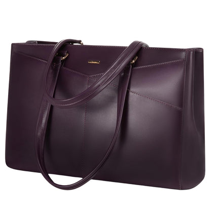Waterproof Leather Laptop Tote Bag