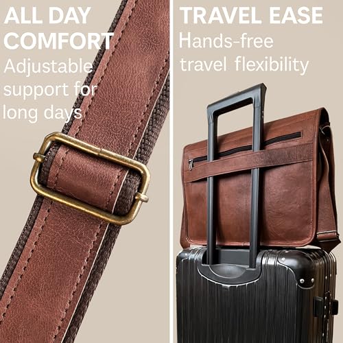 Vintage Full Grain Leather Messenger Bag