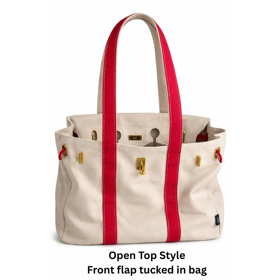 Large Canvas Carryall Tote Bag