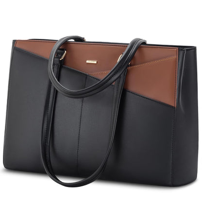 Waterproof Leather Laptop Tote Bag