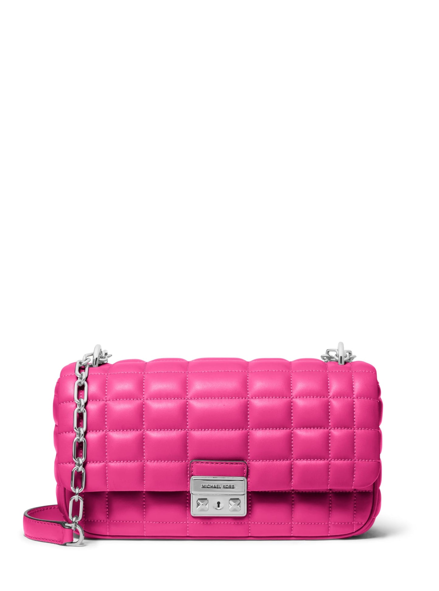 Large Chain Shoulder Bag With Convertible Strap