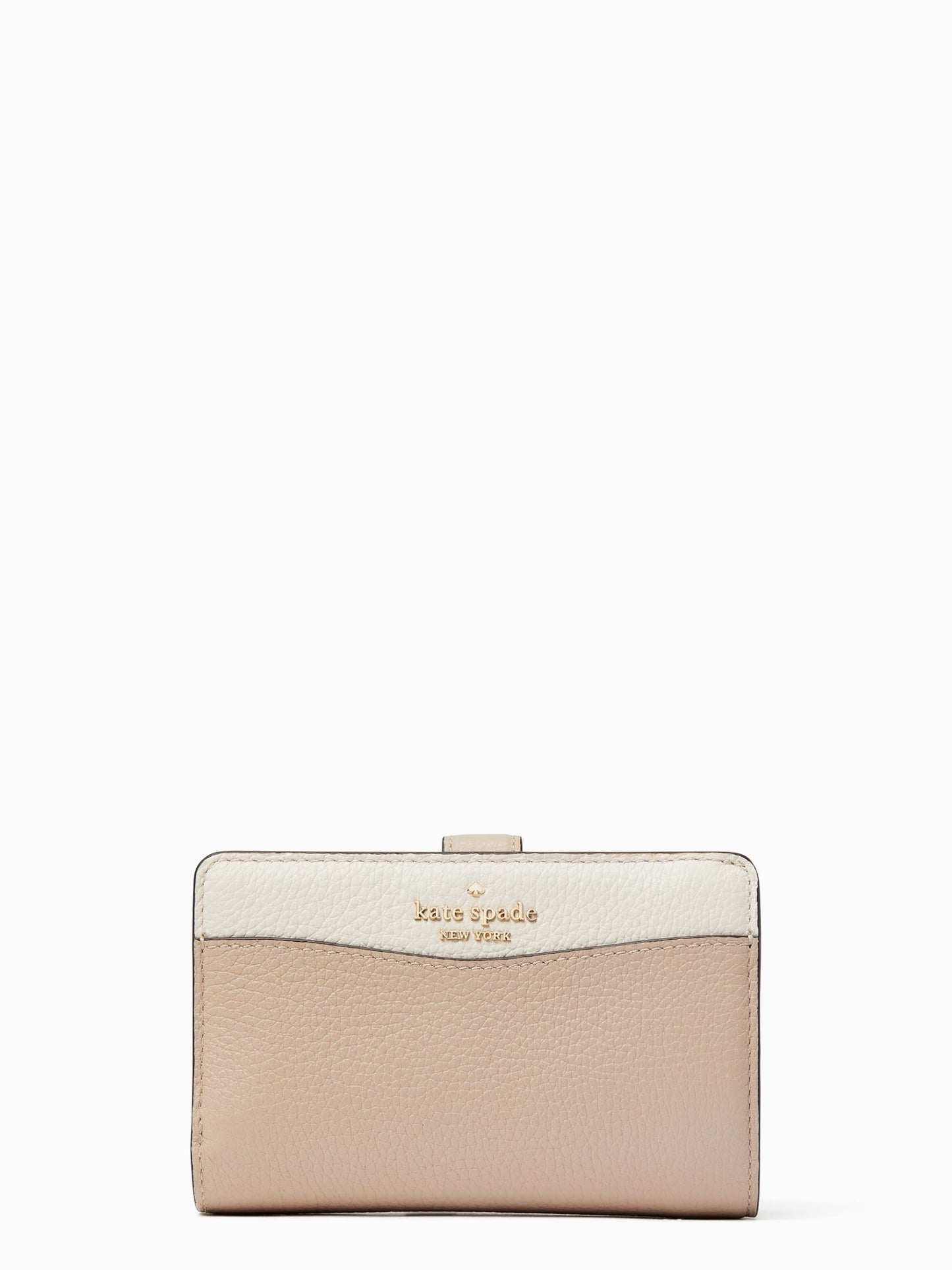 Pebbled Leather Compact Bifold Wallet