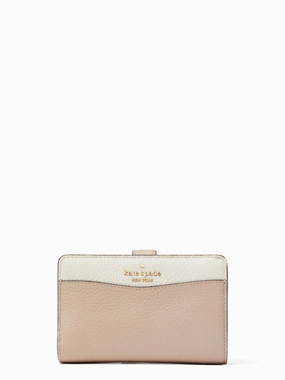 Pebbled Leather Compact Bifold Wallet