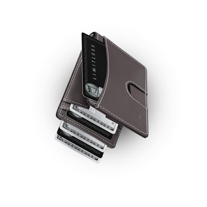Slim Leather Money Clip Wallet With RFID Protection