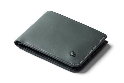 Slim RFID Leather Bifold Wallet With Hidden Pocket
