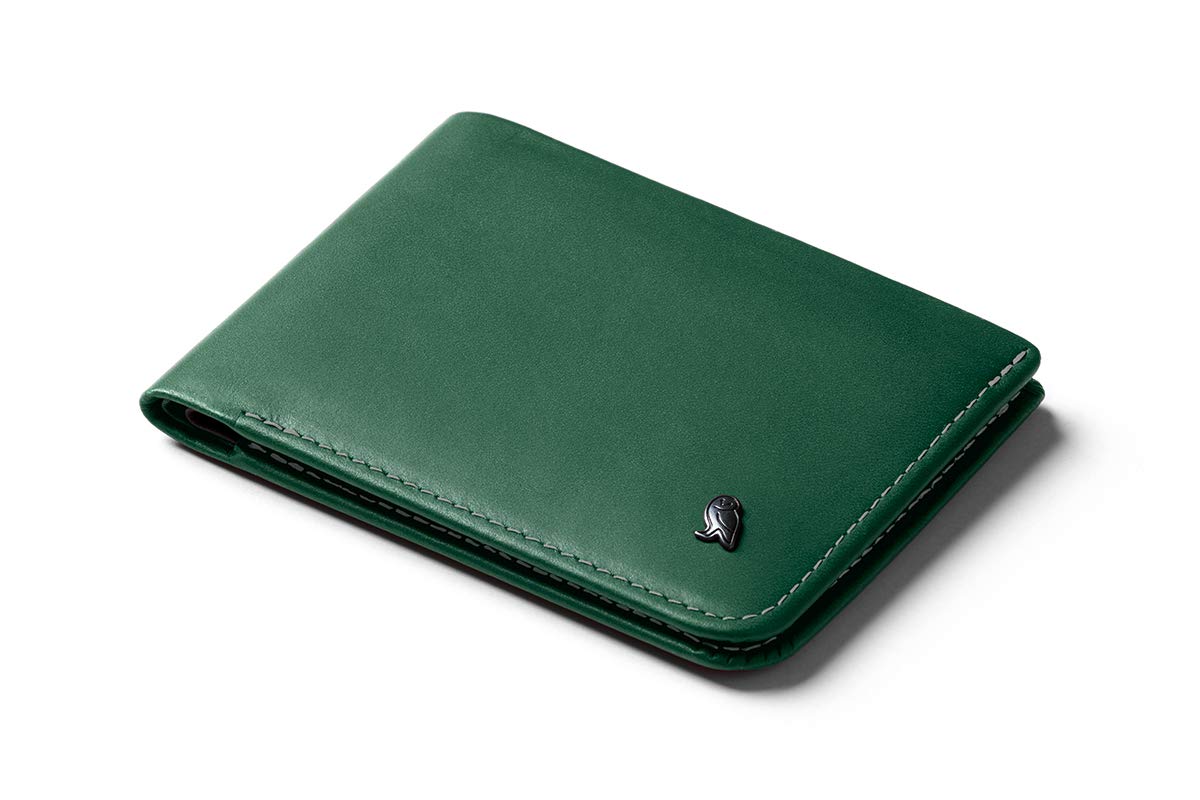 Slim RFID Leather Bifold Wallet With Hidden Pocket