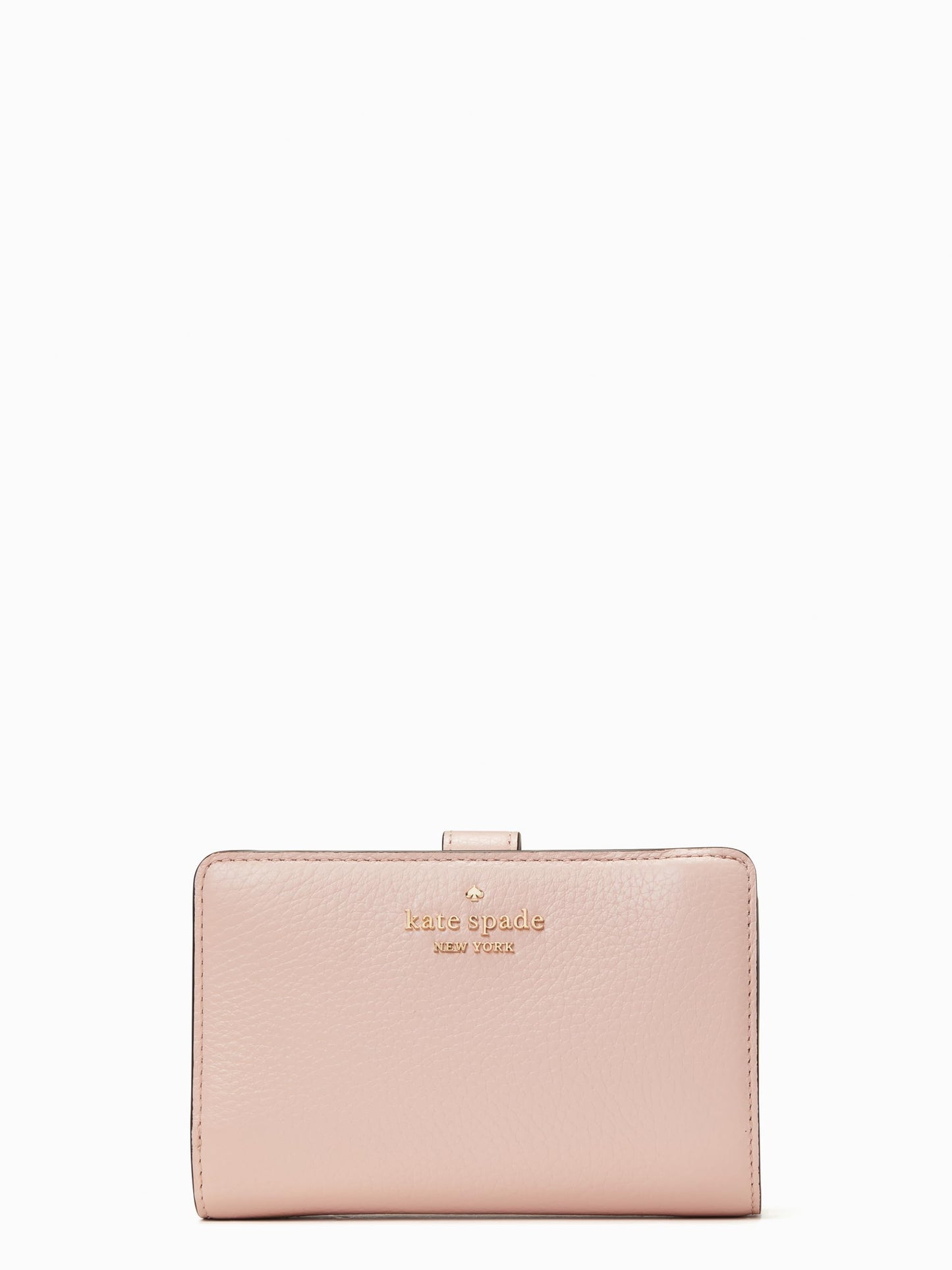 Pebbled Leather Compact Bifold Wallet
