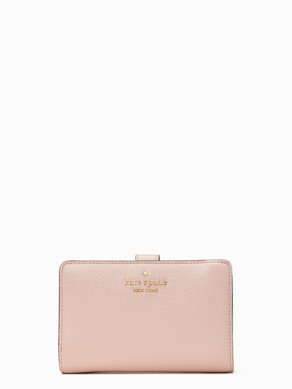 Pebbled Leather Compact Bifold Wallet