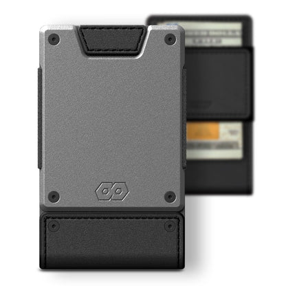 Slim RFID Leather Wallet With Card Pull Strap