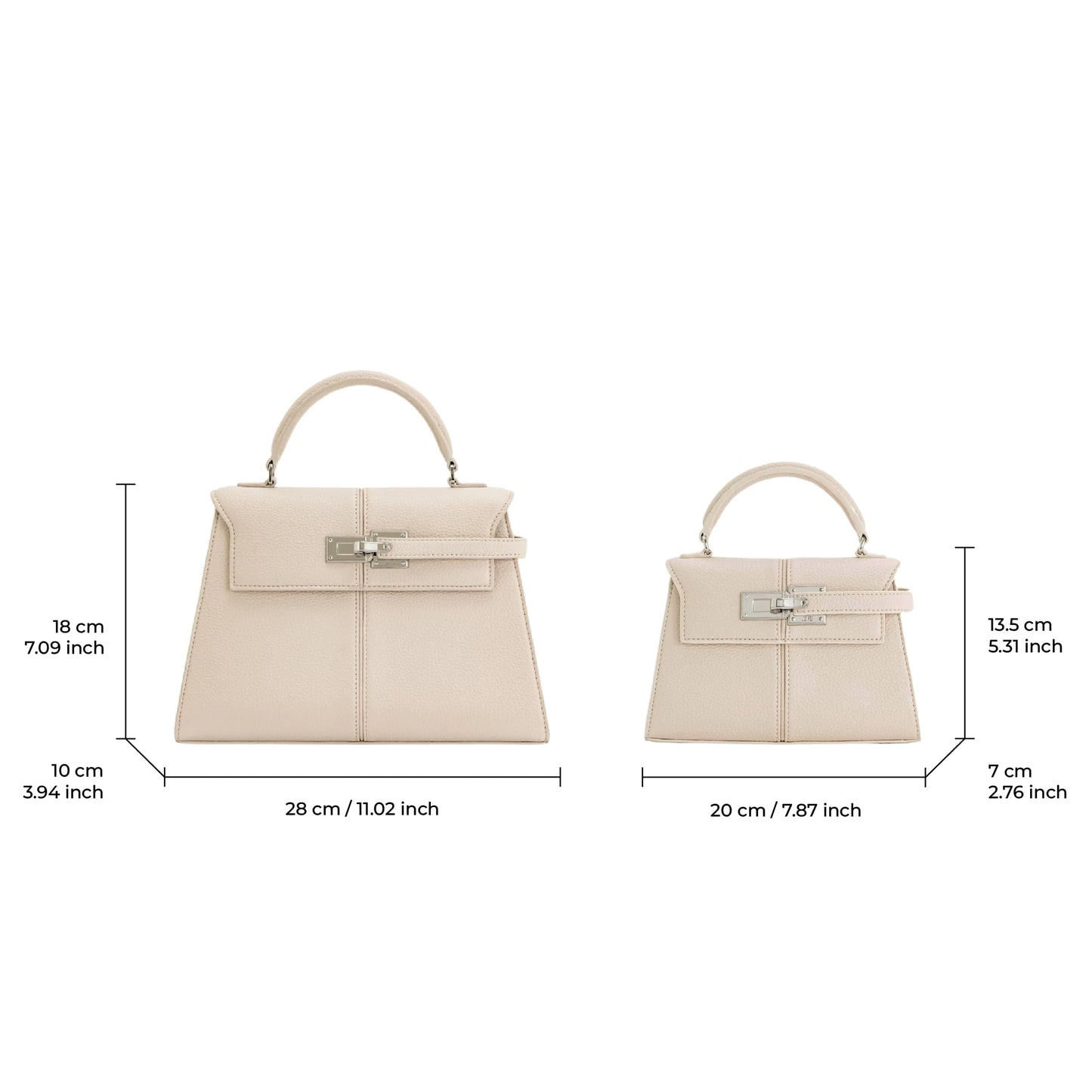 Elegant Top Handle Structured Handbag