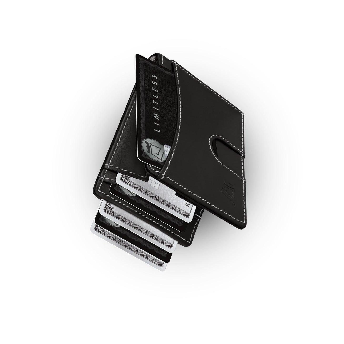 Slim Leather Money Clip Wallet With RFID Protection