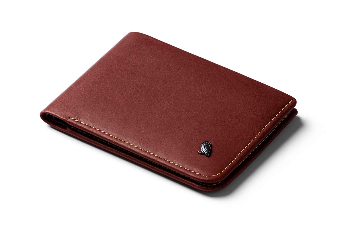 Slim RFID Leather Bifold Wallet With Hidden Pocket