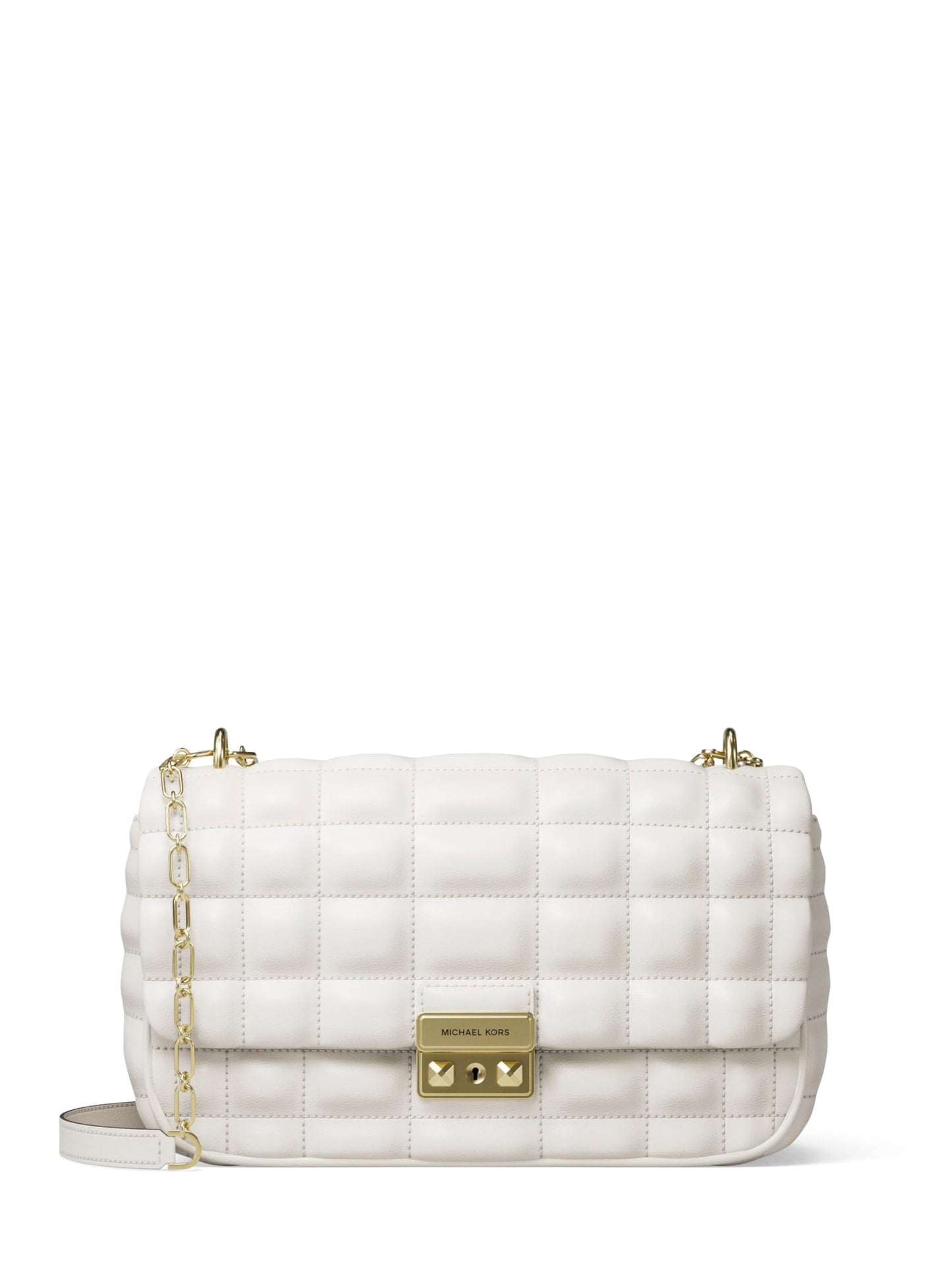 Large Chain Shoulder Bag With Convertible Strap