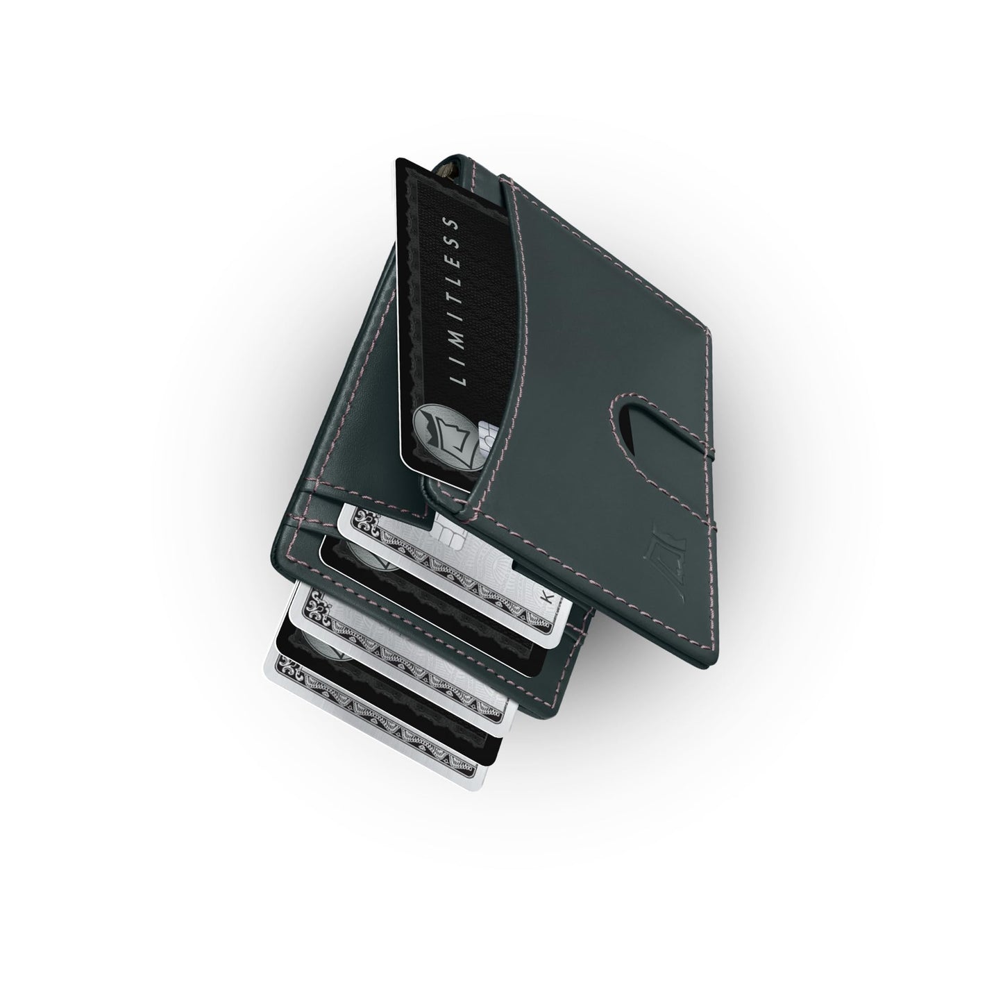 Slim Leather Money Clip Wallet With RFID Protection