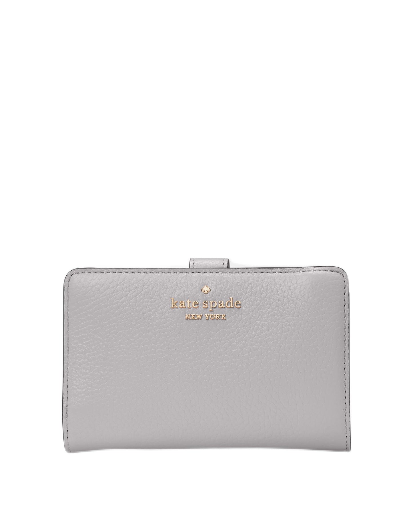 Pebbled Leather Compact Bifold Wallet