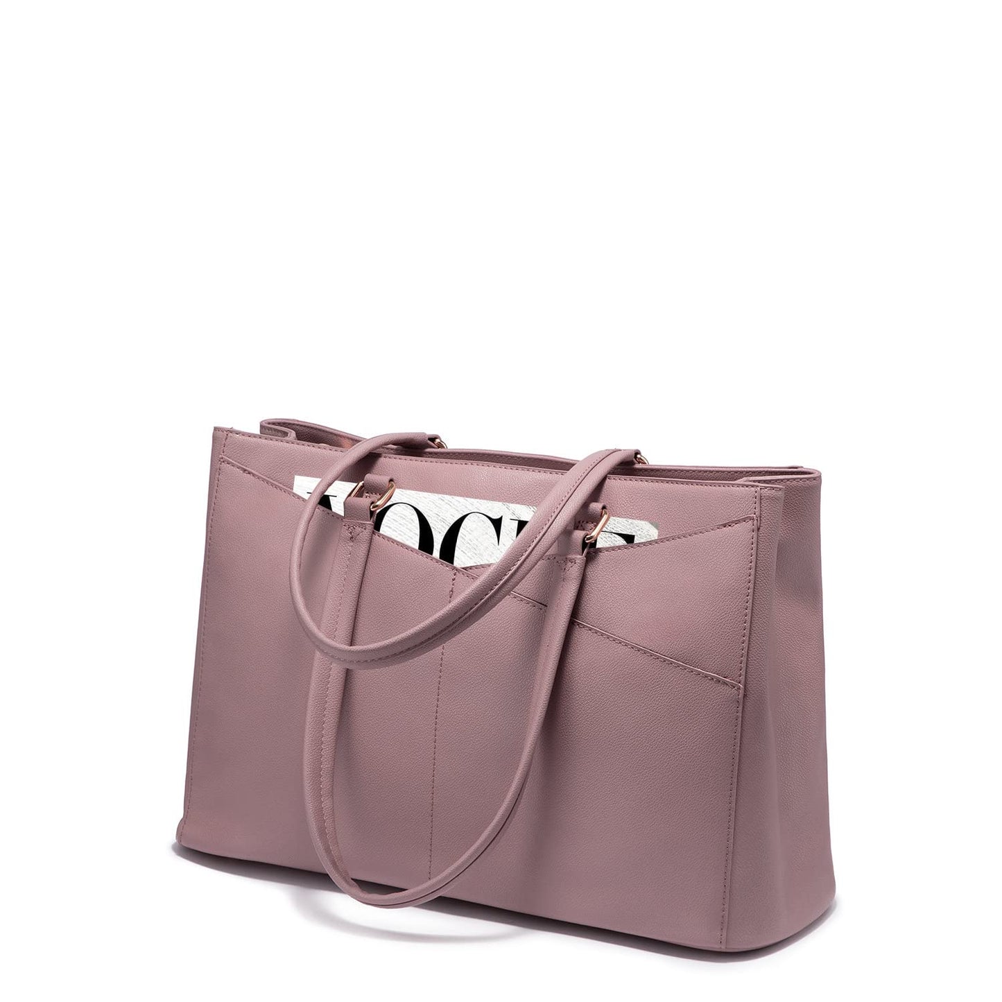Waterproof Leather Laptop Tote Bag