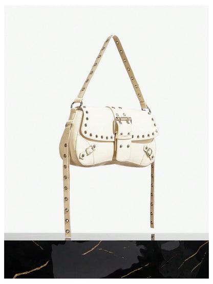 Studded Mini Crossbody Shoulder Bag