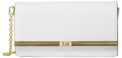 Large Leather Clutch Bag With Wrist Strap