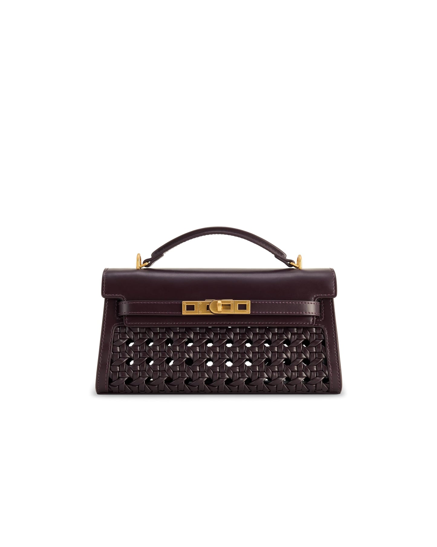 Structured Top Handle Mini Satchel Bag