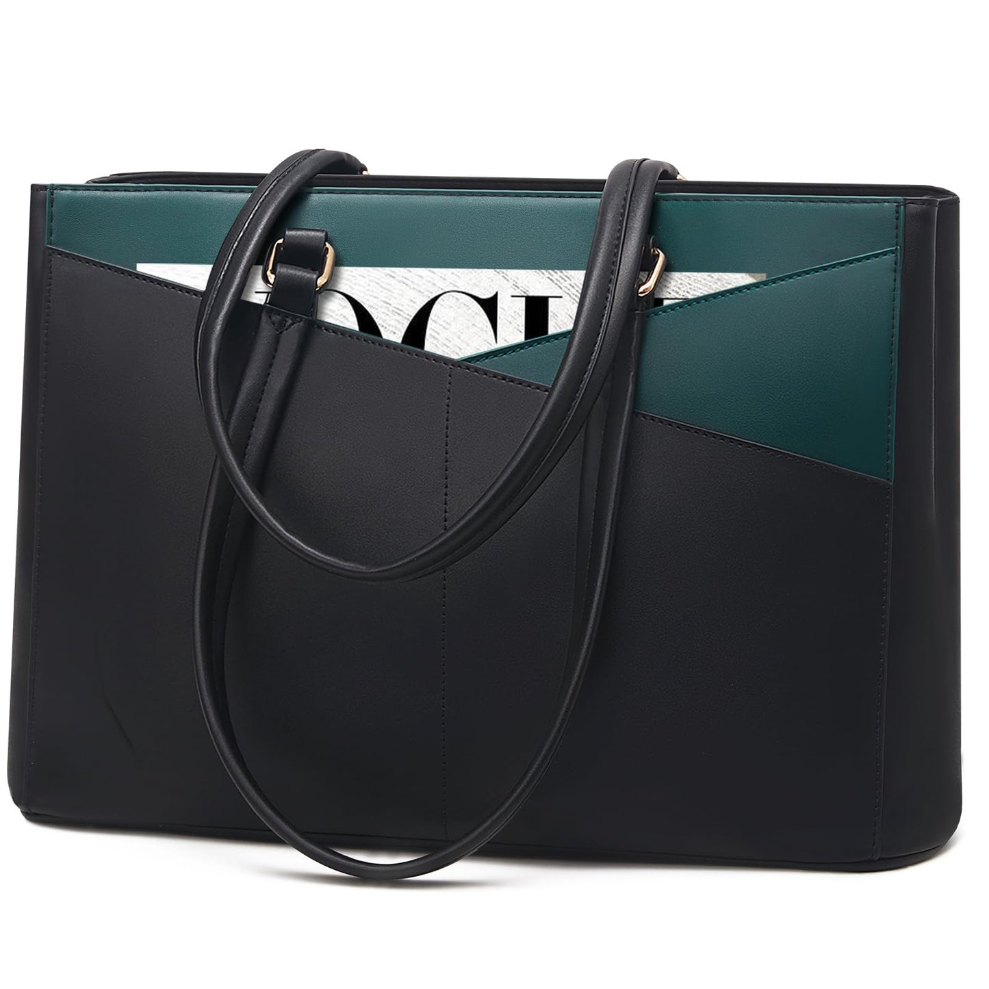 Waterproof Leather Laptop Tote Bag