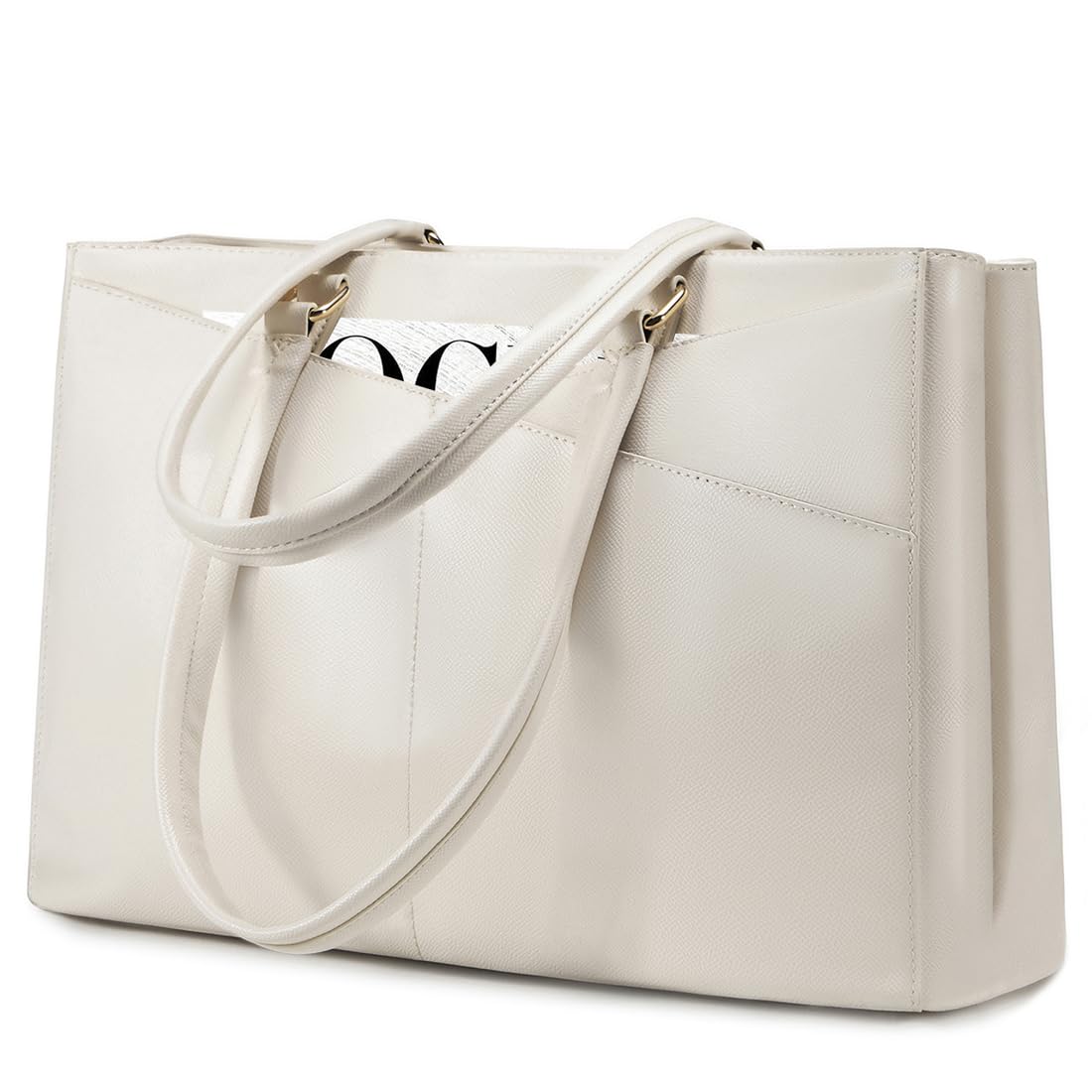 Waterproof Leather Laptop Tote Bag