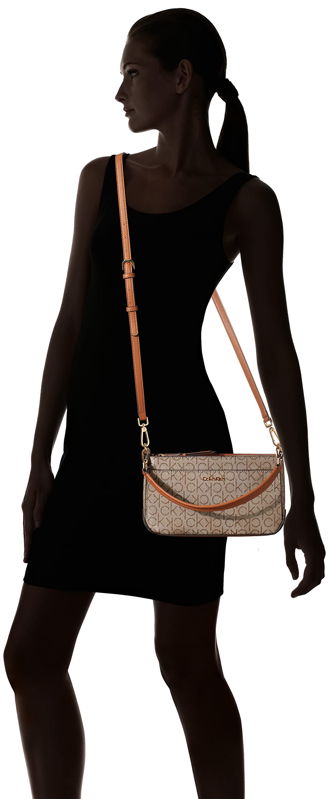 Triple Compartment Shoulder Bag