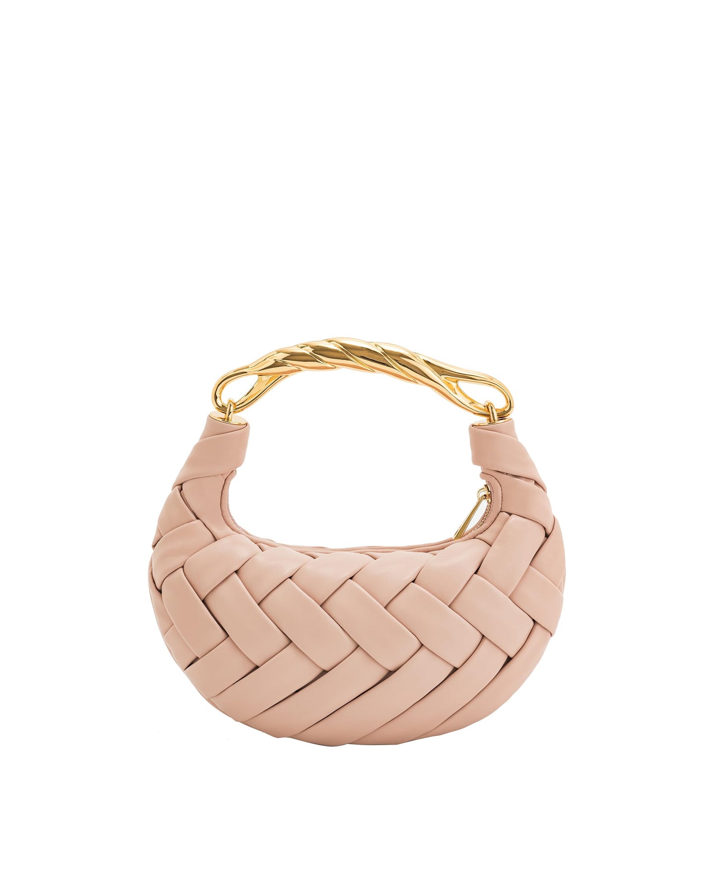 Woven Texture Top Handle Handbag
