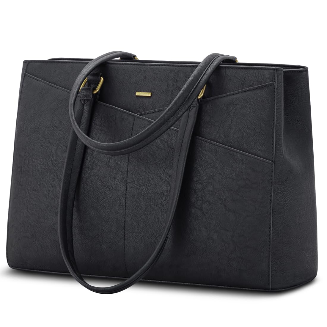 Waterproof Leather Laptop Tote Bag