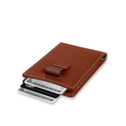 Slim Leather Money Clip Wallet With RFID Protection