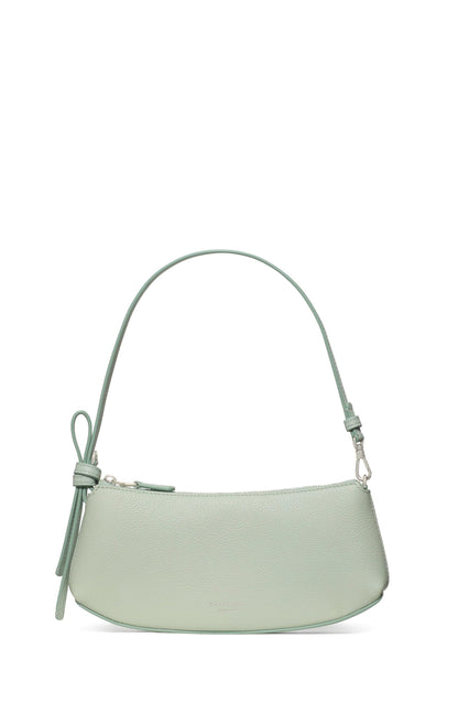Pebbled Leather Pochette Shoulder Bag