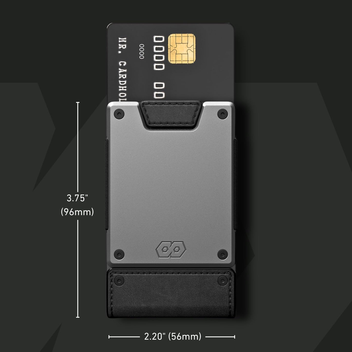 Slim RFID Leather Wallet With Card Pull Strap