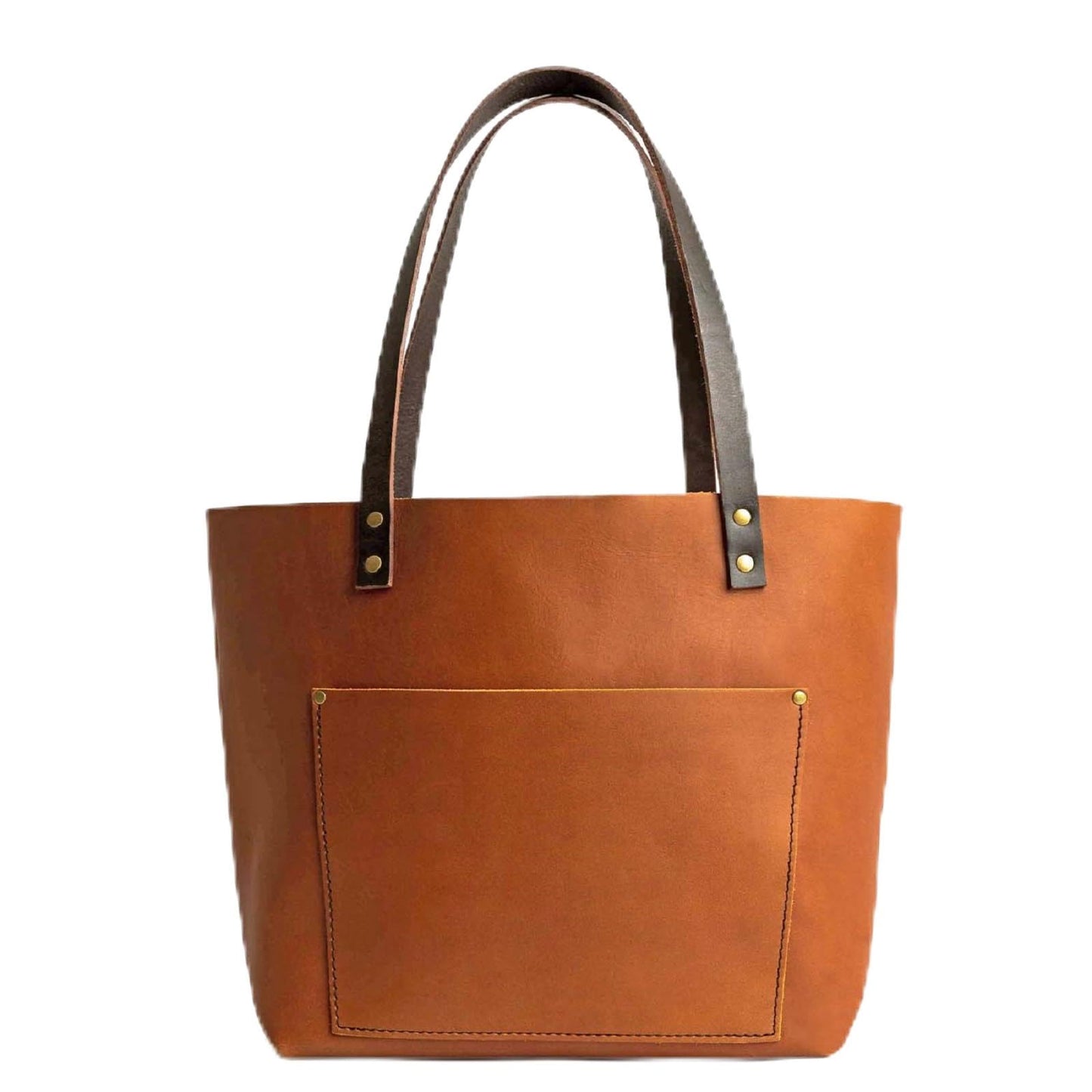 Classic Leather Medium Tote Bag