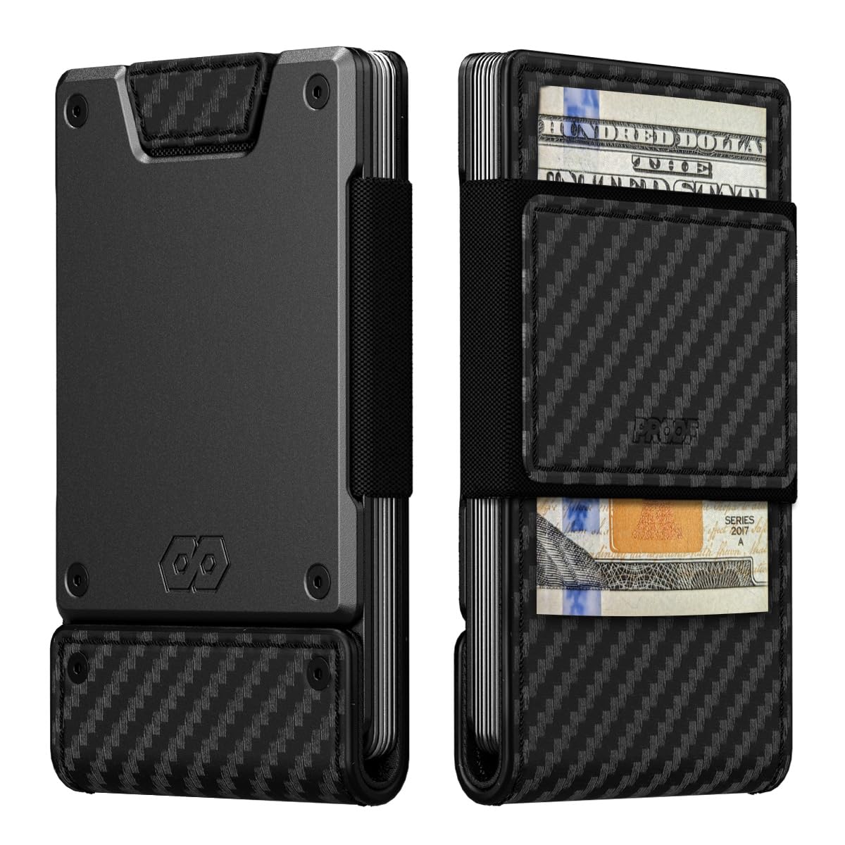 Slim RFID Leather Wallet With Card Pull Strap