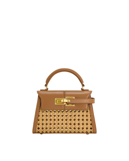 Elegant Top Handle Structured Handbag