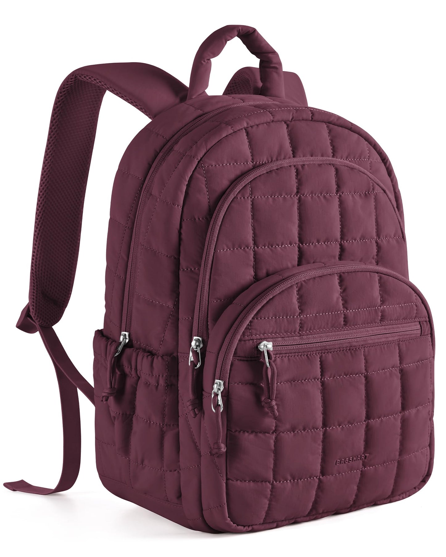 Quilted Laptop Backpack With Water-Resistant Design