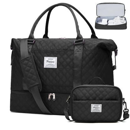 Weekender Travel Bag With Shoe Compartment